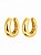 ARGOLA LISA OVAL GOLD - Imagem 1