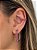 KIT ARGOLA COM PIERCING- ROSA - Imagem 2