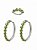 KIT ARGOLA COM PIERCING- VERDE - Imagem 1