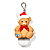 Suporte para Higienizador Bath and Body Works "PocketBac Holder" Festive Teddy Bear - Imagem 1