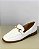 MOCASSIM OFF WHITE COURO SOLA MARROM CORRENTE - AMÁLIA - Imagem 1