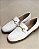 MOCASSIM OFF WHITE COURO SOLA MARROM CORRENTE - AMÁLIA - Imagem 3