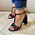 SANDÁLIA PRETA SALTO ALTO BLOCO - LAVÍNIA - Imagem 1