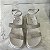 PAPETE FLATFORM OFF WHITE TIRAS STRASS - ZOE - Imagem 2