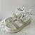 PAPETE FLATFORM OFF WHITE TIRAS STRASS - ZOE - Imagem 1