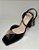 SCARPIN PRETO VERNIZ SALTO BLOCO ENFEITE DOURADO - GEORGIA - Imagem 1