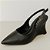 SCARPIN SLINGBACK PRETO CROCO ANABELA - NATI - Imagem 1