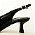 SCARPIN SLINGBACK PRETO VERNIZ SALTO MÉDIO - VICKY - Imagem 2