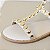 FLAT RASTEIRA OFF WHITE MEDALHAS DOURADAS  - LUÍSA - Imagem 3