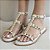 FLAT RASTEIRA OFF WHITE MEDALHAS DOURADAS  - LUÍSA - Imagem 1