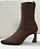 BOTA KNIT MARROM/CAFÉ SALTO BAIXO - LISS - Imagem 1