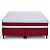 Cama Box + Colchão Castor Queen Red & White Double Face D45 158x198x54cm - Imagem 2