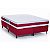 Cama Box + Colchão Castor King Red & White Double Face D45 - Imagem 1
