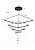 Pendente Led Quadrado - 4 mod - 3 M - Preto - Imagem 2