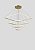 Pendente Led Quadrado - 4 mod Inverse - 5 M - Dourado - Imagem 1