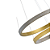 Pendente Led 2 Módulos - Bean - Dourado Fosco - Imagem 5