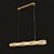 Pendente Led 120x22x18cm - Metal Dourado e Cristal - 64w 3.000k - SINDORA - Imagem 1