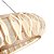 LUMINÁRIA PENDENTE LED WAVY Ø80CM Ouro Champagne 100W | 7500lm | 2.700K | 100-270V - Imagem 2