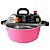 36CM - Misturadora Rosa para DOCES E MASSAS até 6kg de Massa pronta com ajuste fino de velocidade, bivolt com chave seletora - Imagem 2