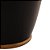 Potiche Decorativo Porcelana Preto/Dourado - Imagem 2