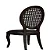Cadeira Delicate Palha - Preto - Imagem 2