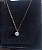 Colar Feminino Folheado a Ouro Ponto de Luz cravejado em Zirconia - Imagem 3