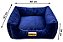 Cama Quadrada para Cachorro ou Gatos Super Luxo Luppet Azul - Imagem 2