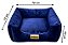 Cama Quadrada para Cachorro ou Gatos Super Luxo Luppet Azul - Imagem 10