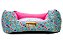 Cama Quadrada para Cachorro ou Gato Luppet Luxo Rosa Borboleta - Imagem 7