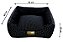 Cama Quadrada para Cachorro ou Gato Luppet Luxo Preto Poa - Imagem 10