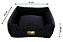 Cama Quadrada para Cachorro ou Gato Luppet Luxo Preto Poa - Imagem 14