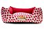 Cama Quadrada para Cachorro ou Gato Luppet Vermelho Joaninha - Imagem 3