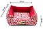 Cama Quadrada para Cachorro ou Gato Luppet Vermelho Joaninha - Imagem 2