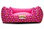 Cama Quadrada para Cachorro ou Gato Luppet Luxo Rosa Ossinho - Imagem 3