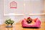 Cama Quadrada para Cachorro ou Gato Luppet Luxo Rosa Ossinho - Imagem 11