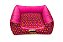 Cama Quadrada para Cachorro ou Gato Luppet Luxo Rosa Ossinho - Imagem 10