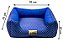 Cama Quadrada para Cachorro ou Gato Luppet Luxo Azul Poa - Imagem 10