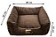 Cama Quadrada para Cachorro ou Gatos Super Luxo Luppet Marrom - Imagem 11