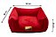 Cama Quadrada para Cachorro ou Gatos Super Luxo Luppet Vermelho - Imagem 6