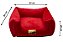 Cama Quadrada para Cachorro ou Gatos Super Luxo Luppet Vermelho - Imagem 4