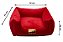 Cama Quadrada para Cachorro ou Gatos Super Luxo Luppet Vermelho - Imagem 5