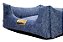 Cama Quadrada para Cachorro ou Gato Luppet Luxo Azul Petróleo - Imagem 6
