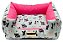 Cama para Cachorro Quadrada Impermeável Luppet Rosa Cachorrinho b2w - Imagem 10