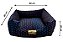Cama Quadrada para Cachorro ou Gato Luppet Luxo Preto com Bolinhas coloridas - Imagem 5