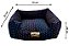 Cama Quadrada para Cachorro ou Gato Luppet Luxo Preto com Bolinhas coloridas - Imagem 7