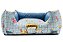 Cama para Cachorro Quadrada Impermeável Luppet Azul Pets - Imagem 3