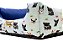 Cama para Cachorro Quadrada Impermeável Luppet Azul Cachorrinho - Imagem 3