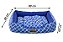 Cama Retangular Azul Geométrico Para Cachorro ou Gato - Imagem 5