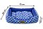 Cama Retangular Azul Geométrico Para Cachorro ou Gato - Imagem 6