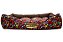 Cama Retangular Luxo Marrom Floral para Cachorro ou Gato - Imagem 10